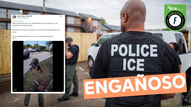 Lee más sobre el artículo (Video) “Ahora Donald Trump e ICE deteniendo a niños inocentes”: #Engañoso