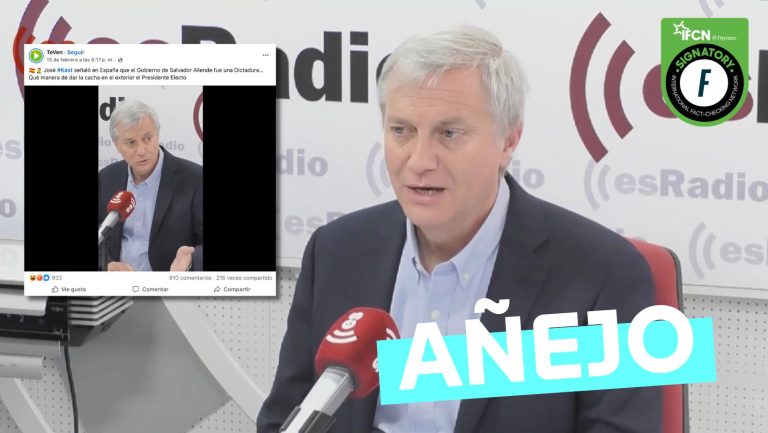 Lee más sobre el artículo (Video) “Kast señaló en España que el gobierno de Salvador Allende fue una dictadura”: #Añejo