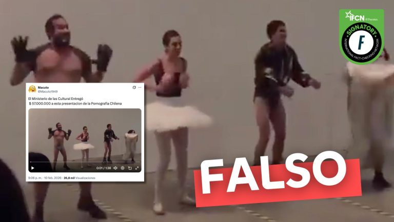 Lee más sobre el artículo (Video) “El Ministerio de las Culturas entregó $57 millones a esta presentación de la pornografía chilena”: #Falso
