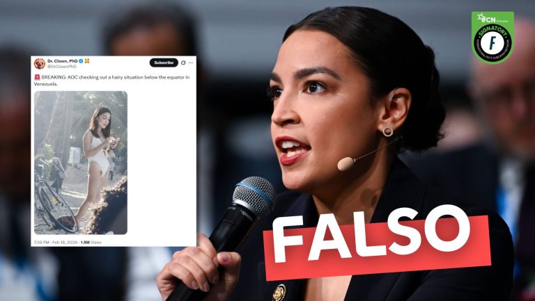 Lee más sobre el artículo Imagen de Alexandria Ocasio-Cortez posando con traje de baño: #Falso