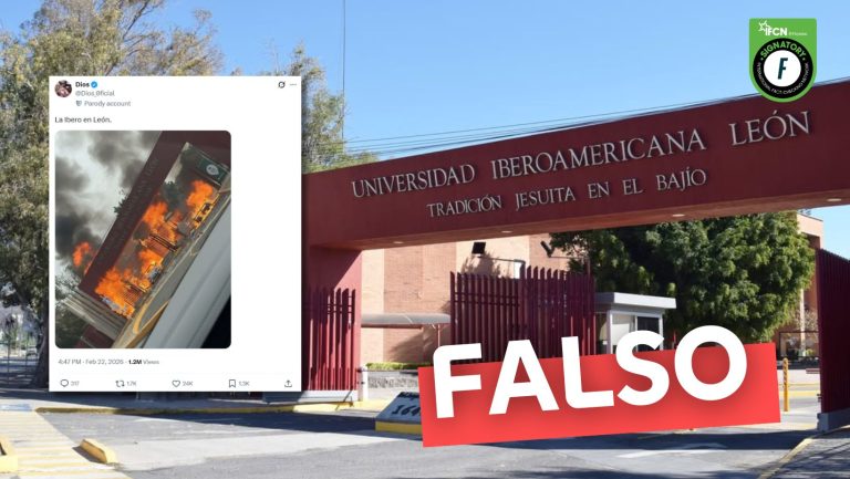 Lee más sobre el artículo (Imagen) Universidad Iberoamericana León en llamas tras la muerte de “El Mencho”: #Falso