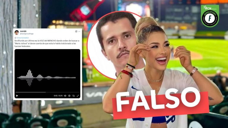 Lee más sobre el artículo (Audio) Se difunde la voz de “El Mencho” dando orden de captura a la influencer Maria Julissa: #Falso