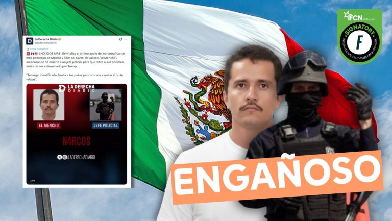 Lee más sobre el artículo (Audio) Se viraliza el último audio de “El Mencho” amenazando a un policía antes de su muerte: #Engañoso