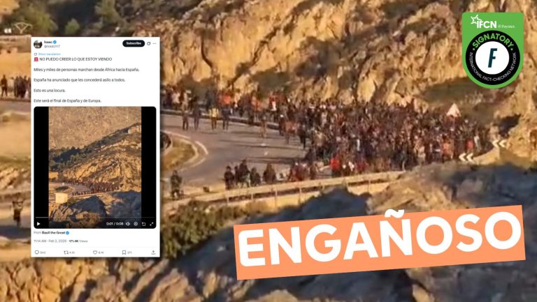 Lee más sobre el artículo (Video) “Miles y miles de personas marchan desde África hacia España”: #Engañoso