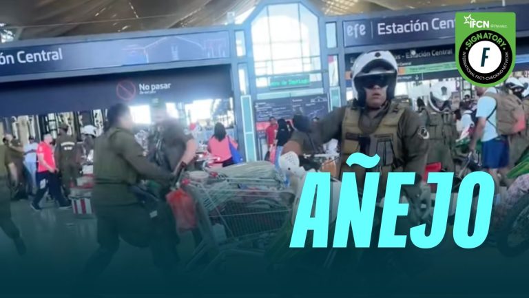 Lee más sobre el artículo El video de carabineros decomisando mercadería ambulante en Estación Central es añejo, fue en el 2023