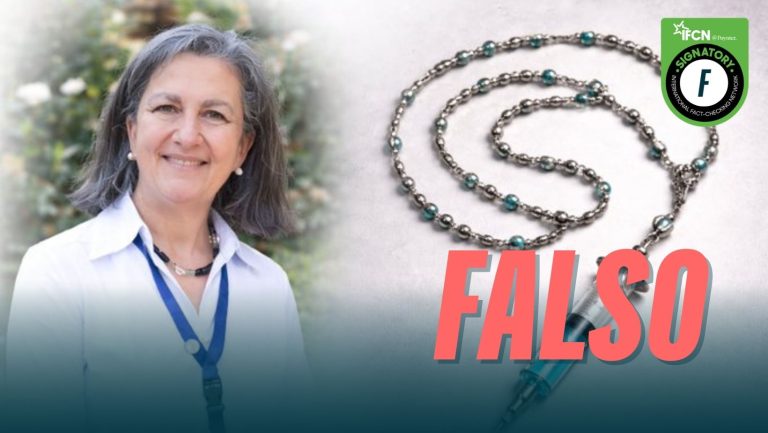 Lee más sobre el artículo May Chomali dijo que “no se puede confiar en las vacunas como si fueran una bala de plata, también existe la oración y el poder de Dios para sanar”: #Falso
