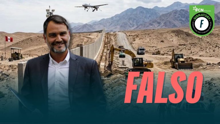 Lee más sobre el artículo Imagen compartida por el senador Macaya que muestra los avances de la zanja en el norte: #Falso