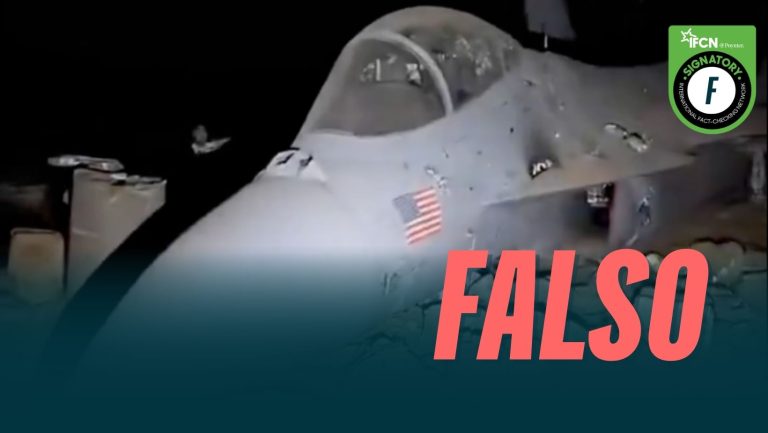 Lee más sobre el artículo Este video de un avión F-35 derribado por Irán es falso: se generó con inteligencia artificial