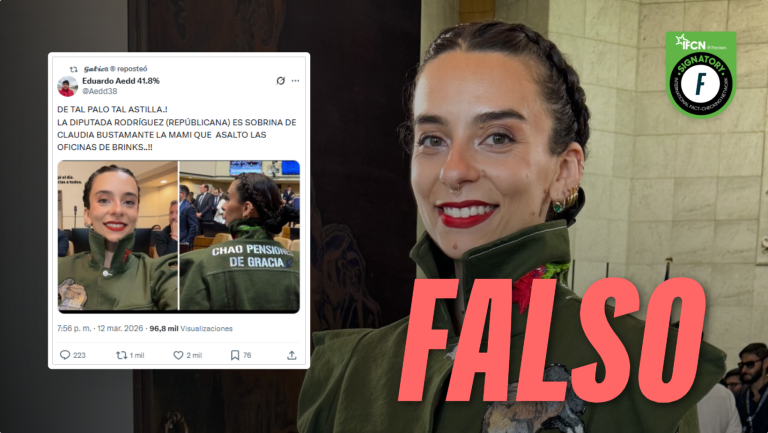 Lee más sobre el artículo Diputada Javiera Rodríguez es sobrina de “La Mami”, la excarabinera que lideró asalto a Brinks en Rancagua: #Falso