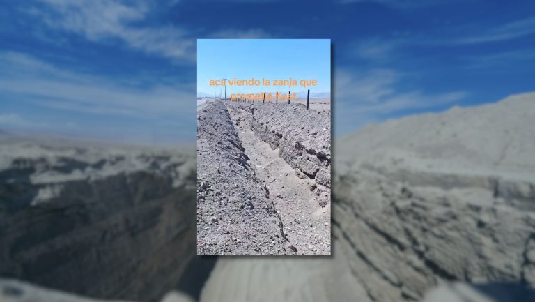 Lee más sobre el artículo Este video no muestra la zanja que mandó a cavar el gobierno de Kast: registro se grabó en la región de Atacama