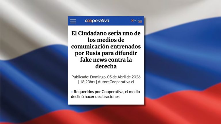Lee más sobre el artículo No existe una nota de Cooperativa acusando a El Ciudadano de ser un medio entrenado por Rusia